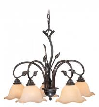  CH38805OL - Vine 5L Chandelier Oil Shale