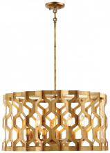  N6776-293 - Coronade - 6 Light Drum Pendant - Semi Flush