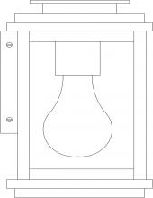  BOW-5CS-BZ - 5" Bournemouth Wall Mount