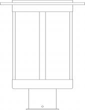  SAP-9RM-RC - 9" Santorini Post Mount