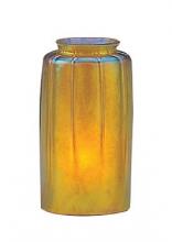  BG-GLD - gold lustre mouth blown glass shade