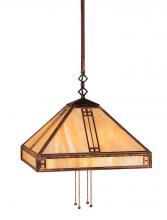  PSH-15GW-BK - 15" prairie stem hung pendant