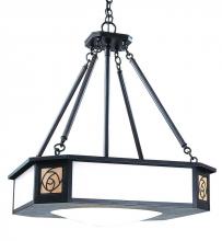  SCCH-21GW-BK - 21" saint clair inverted chandelier