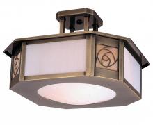  SCCM-15GW-BK - 15" saint clair inverted semi-flush ceiling mount