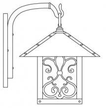  TRB-12ASGW-BK - 12" timber ridge wall bracket with ashbury  filigree