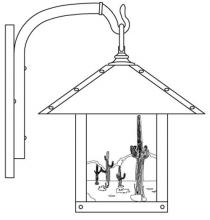  TRB-12CTGW-RB - 12" timber ridge wall bracket with cactus filigree