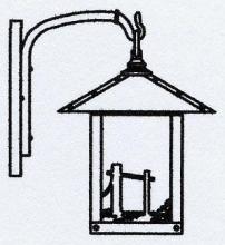  TRB-9HSGW-BK - 9" timber ridge wall bracket with horse filigree