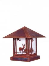  TRC-12DRGW-BK - 12" timber ridge column mount with deer filigree