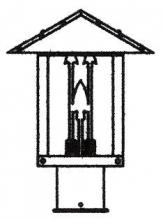  TRP-9ARGW-BK - 9" timber ridge post mount with arrow filigree