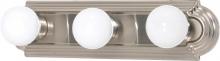  60/300 - 3 Light - 18" Vanity Strip - Brushed Nickel Finish