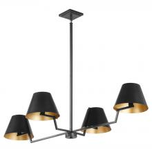  669-4-59 - Bliss 50 inches , 4 Light Linear, Matte Black