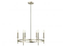  M100140BN - 6-Light Chandelier in Brushed Nickel