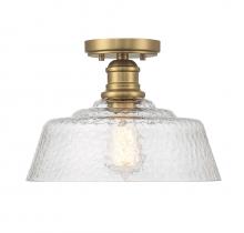  M60070NB - 1-Light Ceiling Light in Natural Brass