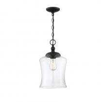  M70019MBK - 1-Light Pendant in Matte Black