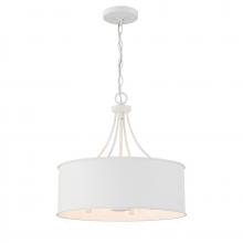  M7040BQW - 4-Light Pendant in Bisque White