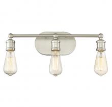  M80012BN - 3-Light Bathroom Vanity Light in Brushed Nickel