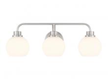  M80081BN - 3-Light Bathroom Vanity Light in Brushed Nickel