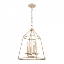 ELK Home 90260/4 - Ellisville 17.25'' Wide 4-Light Chandelier - Antique Cream