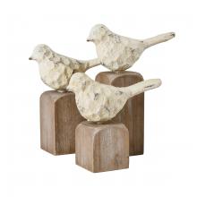 ELK Home S0037-11309/S3 - Higgins Bird Object - Set of 3 Aged Cream