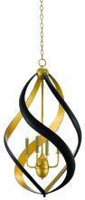  9000-0321 - Trephine Black & Gold Chandeli