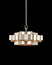 Currey 9000-0374 - Grand Lotus Small Silver Chandelier