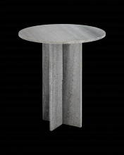  3000-0221 - Harmon Gray Marble Accent Table